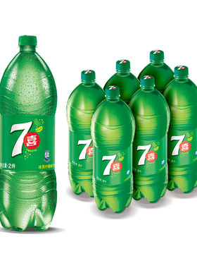 百事可乐 美年达橙味 七喜 碳酸饮料汽水2L*6瓶/整箱江浙沪皖包邮