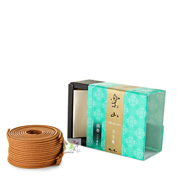 日本香堂盘香环香香台熏香白玉兰