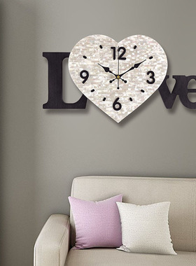 特价款   婚庆挂钟婚礼用时钟台式座钟台钟心形钟表新婚love挂钟