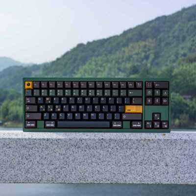 NONO【热门DOTS87】客制化键盘 金属铝坨坨 三模麻将音 左右互换