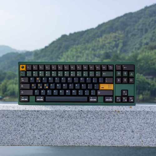 NONO【热门DOTS87】客制化键盘 金属铝坨坨 三模麻将音 左右互换