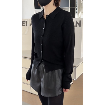 诗歌兰2025冬款女装7551时尚气质百搭宽松休闲翻领针织开衫女