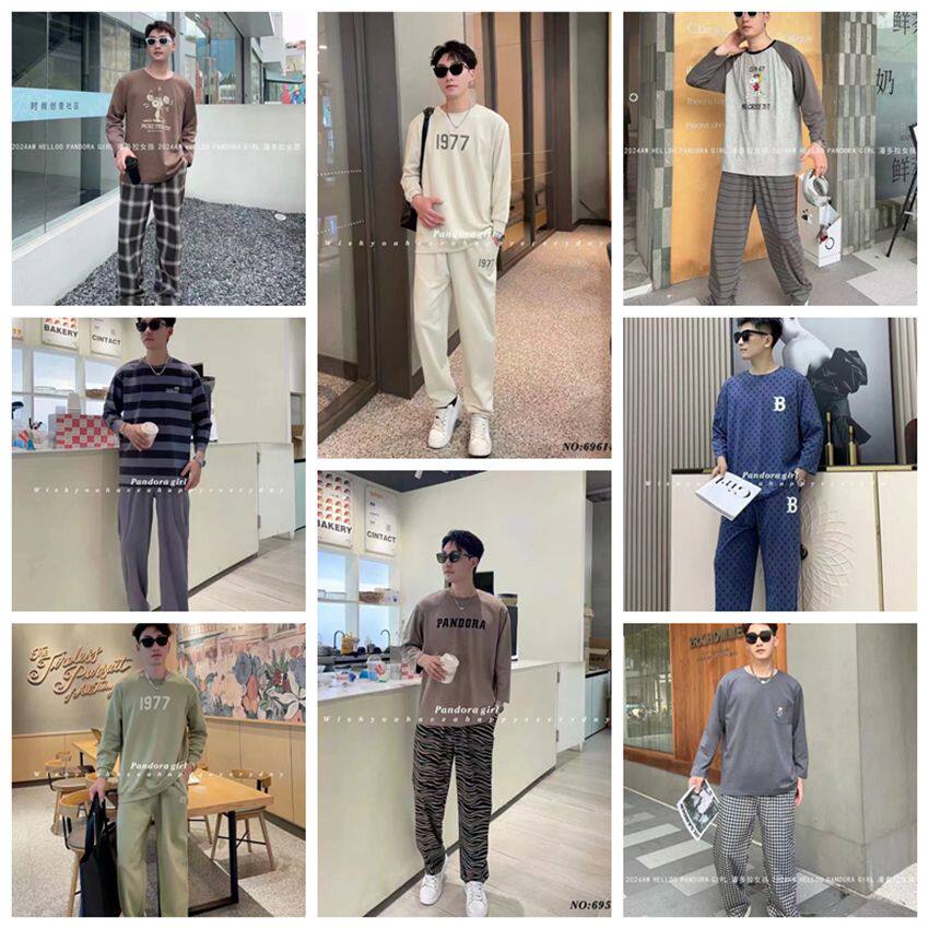潘多拉男纯棉休闲家居服学生季