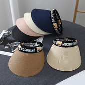 儿童防晒帽宝宝帽子夏季 遮阳帽男童空顶帽亲子女童太阳帽草帽凉帽