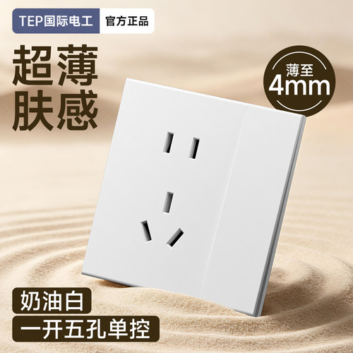 tep国际电工一开五孔单控