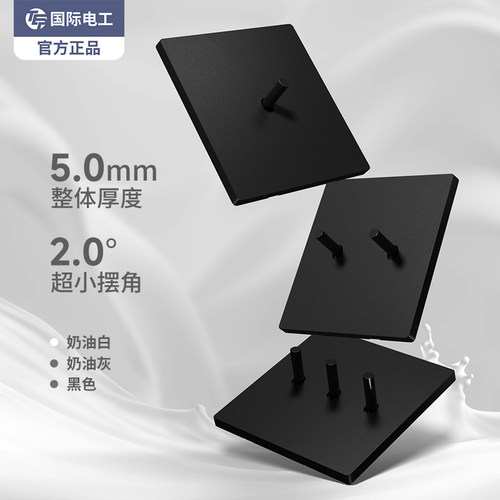 TEP国际电工黑色86型双控开关