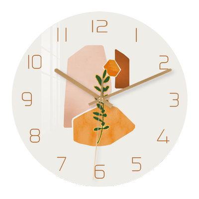 汉仪墨迹简约挂墙石英钟挂表