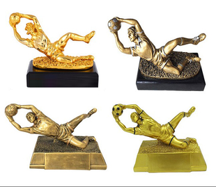 树脂奖杯 守门员奖杯 定制欧洲足球赛事创意奖杯 足球运动用品