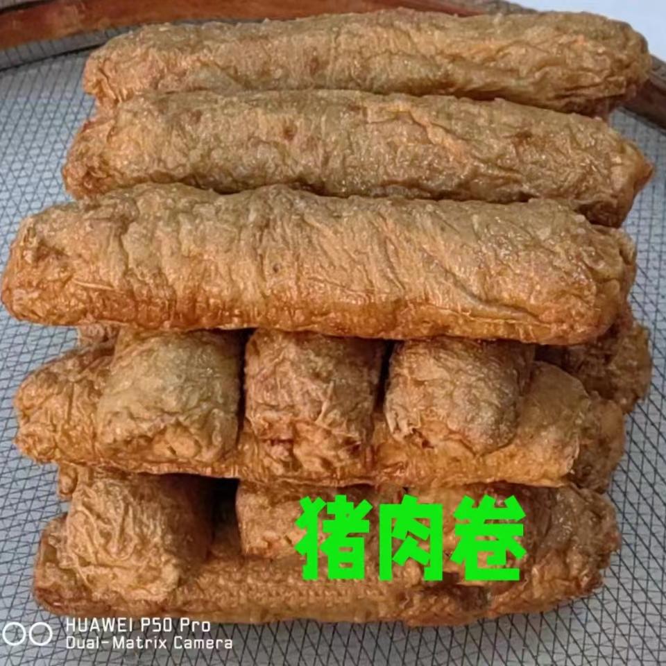 龙川腐肉卷当天现做正宗潮汕猪肉卷腐皮肉卤肉卷猪脚饭卤水商用