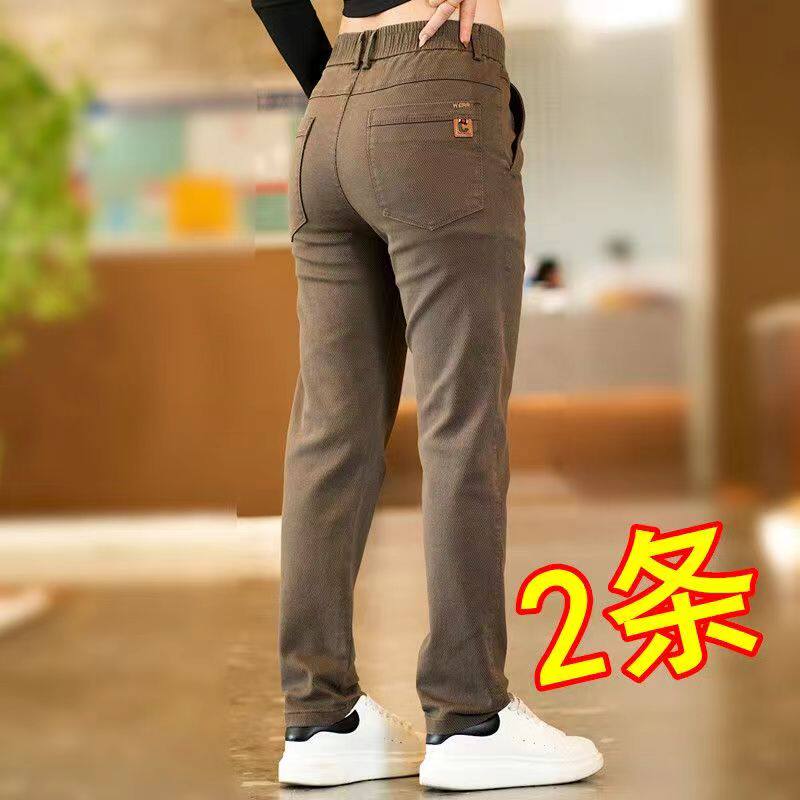 男士秋冬季新款弹力休闲裤潮流时尚百搭显瘦韩版直筒商务修身男裤