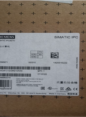 西门子6AV7240-0BD00-0AA4工控机IPC477D两以太网接口15寸触摸屏