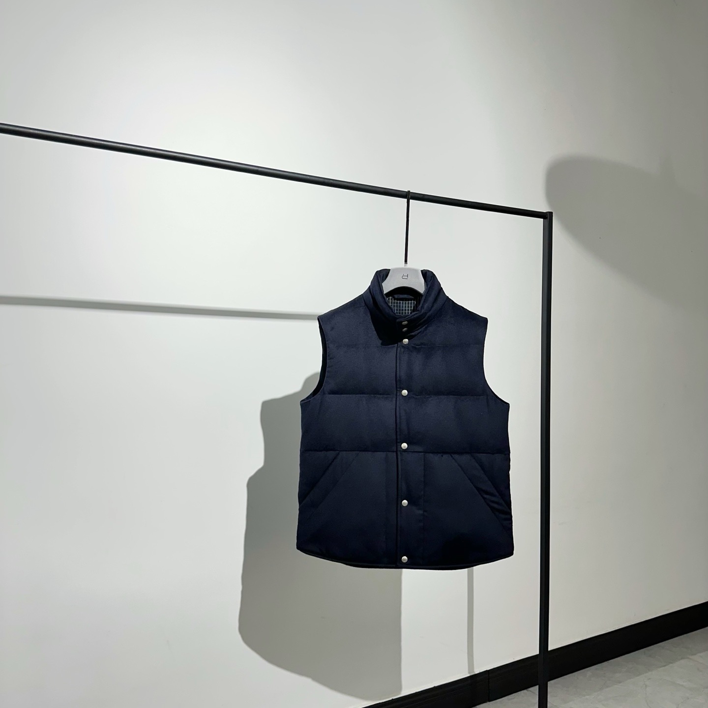 保暖立领无袖白鹅绒外套马甲男