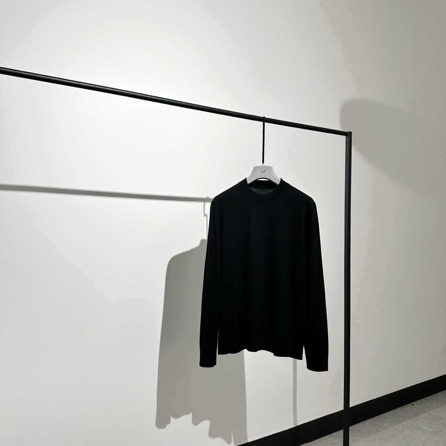 绵羊毛弹力休闲圆领针织羊毛衫男