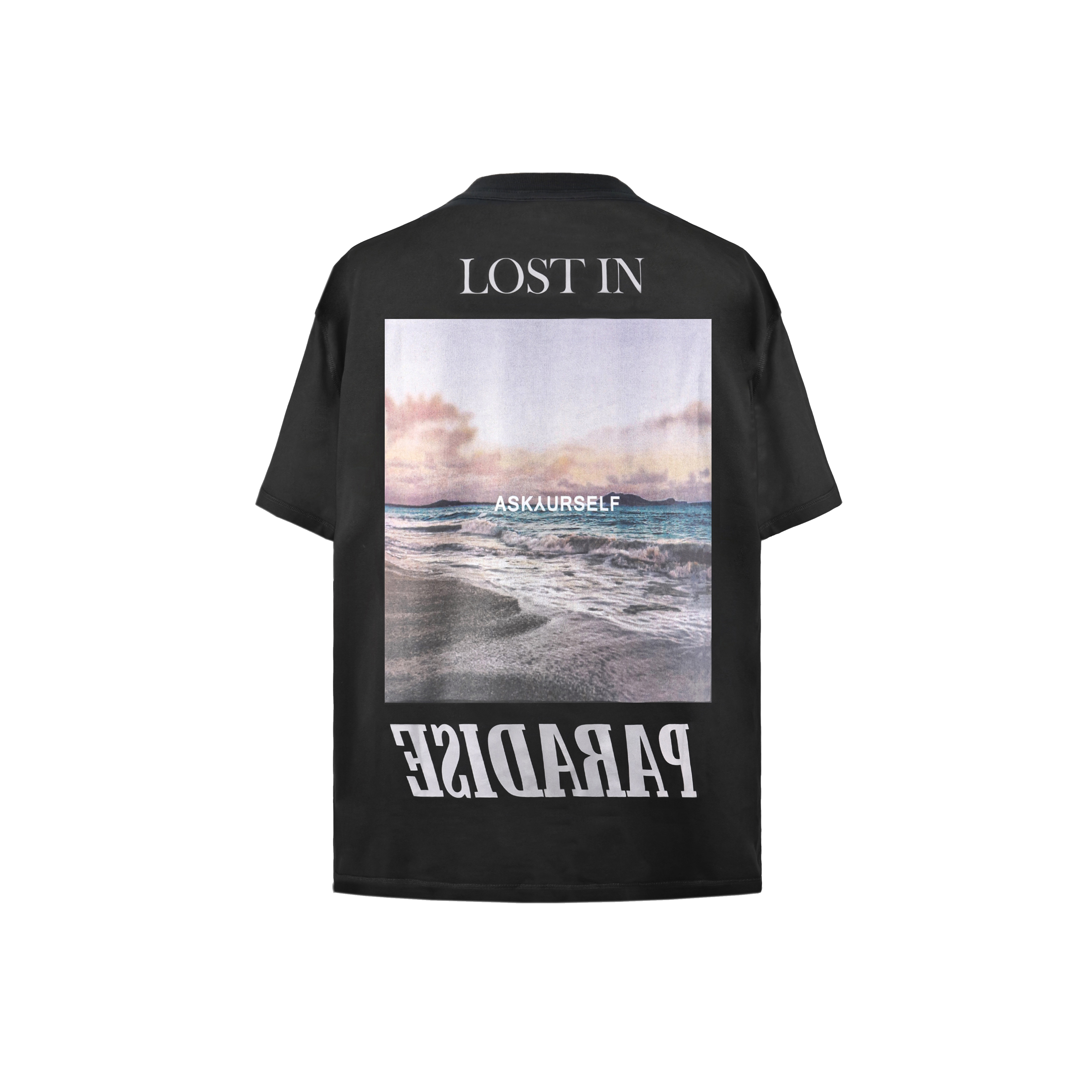 水洗黑加州短袖ASKYURSELF