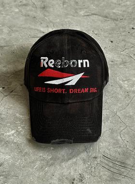 False Perception Reeborn刺绣Logo 棉 鸭舌帽 男女同款情侣款