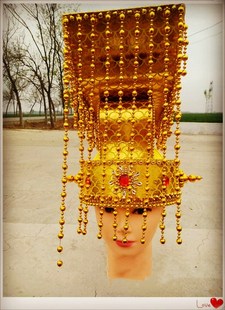 古装皇帝帽儿童大臣帽头饰将军帽古装汉服丞相帽配饰道具男童头冠