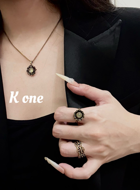 【大英系列】中古vintage项链女款时尚个性复古做旧饰品