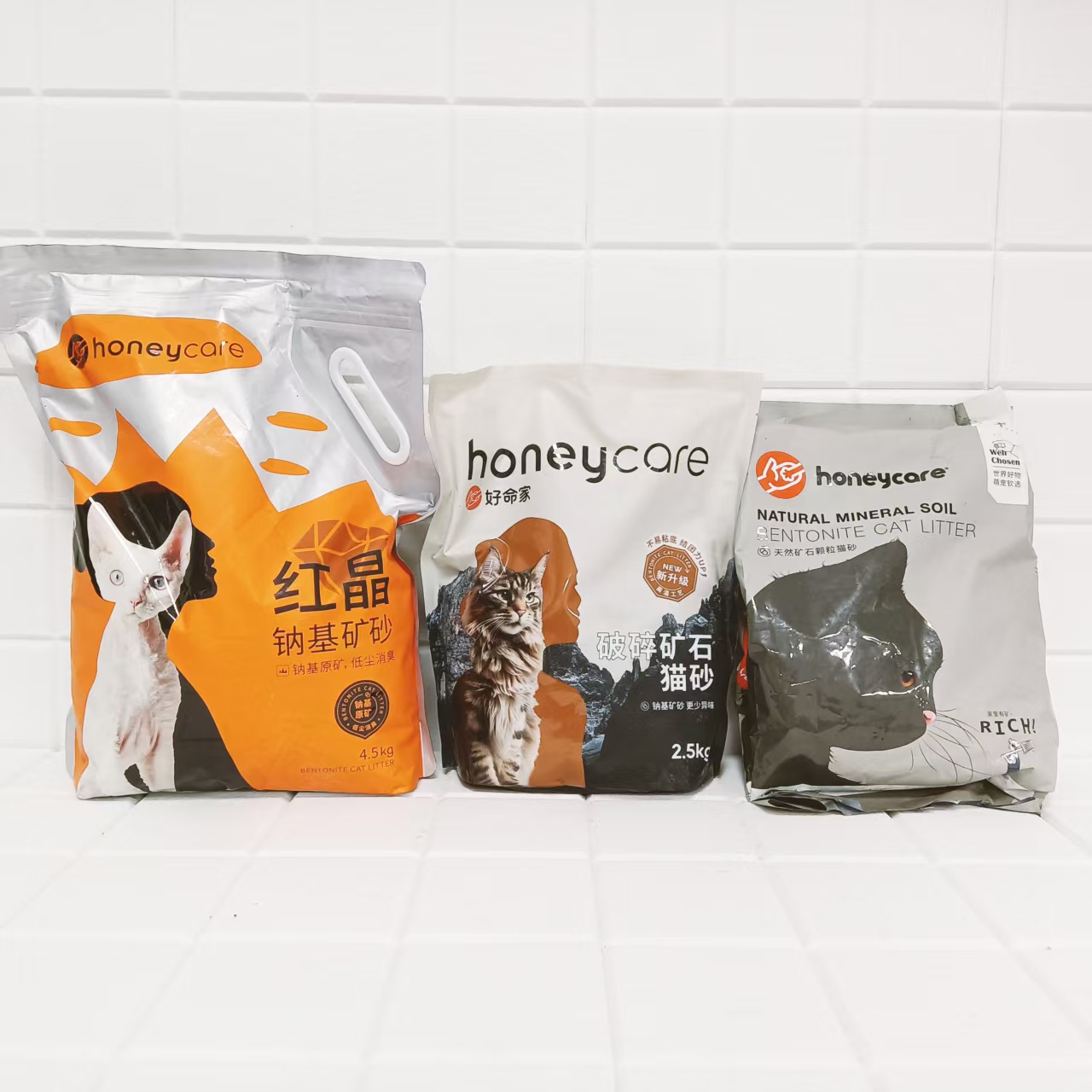 honeycare好命家好命天生猫砂矿砂除臭低尘活性炭膨润土猫砂伴侣