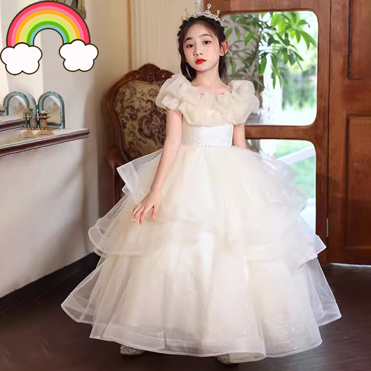 高端女童礼服香槟色轻奢生日公主裙原创儿童主持人钢琴演奏演出服,童装/婴儿装/亲子装,儿童礼服,淘宝优惠券,粉丝福利购,淘宝优惠卷