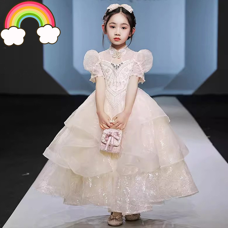 高端儿童礼服晚礼服女童生日