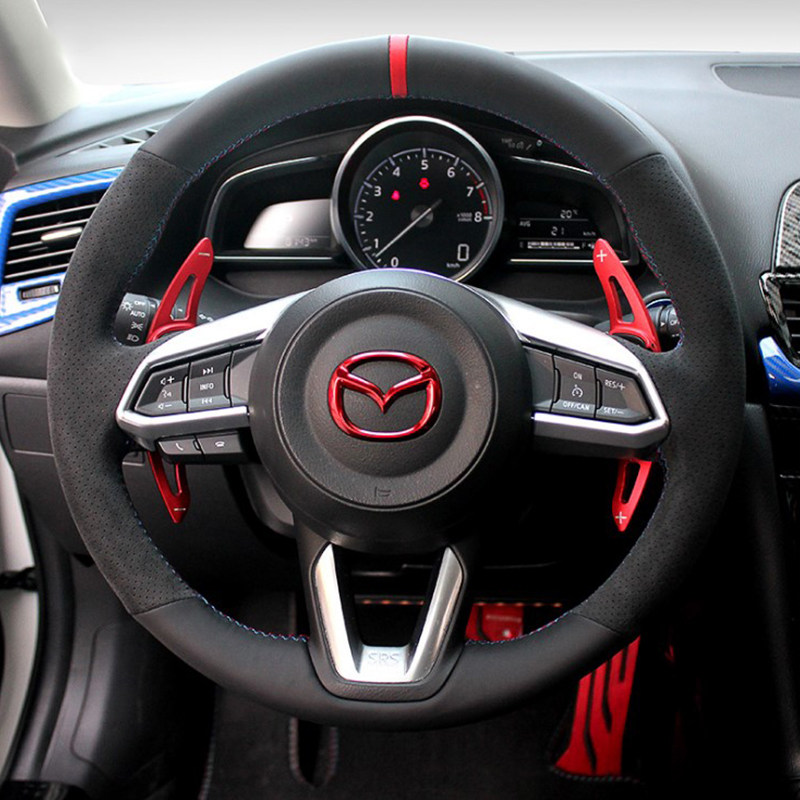 Mazda Clexane La Artz cx4 Dedicated Sew Steering wheel cover 6 Star Cheng cx5cx7 Leather gripsin the Car/Articles/Fitting/Refit , Car Accessories/The jewelry , Steering wheel cover  category - from Buy2taobao.com to provide professional Taobao agent buy service