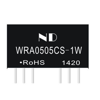 宽电压隔离稳压电源WRA0505CS1W 电源模块5V转正负5V