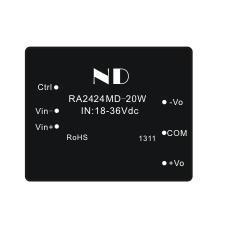 能达RA2424MD-20W双路隔离dcdc开关电源模块24V转正负24V