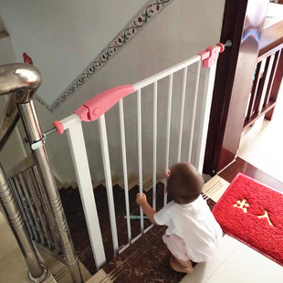 宠物隔离栅栏楼梯口卧室阳台围栏 免打孔婴幼儿童安全防护门栏加厚