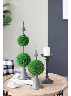 装饰室内电视柜盆景仿真盆栽