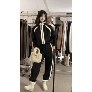 【VAZSLVE/全新奢品】捡漏 休闲撞色拉链运动套装qc511