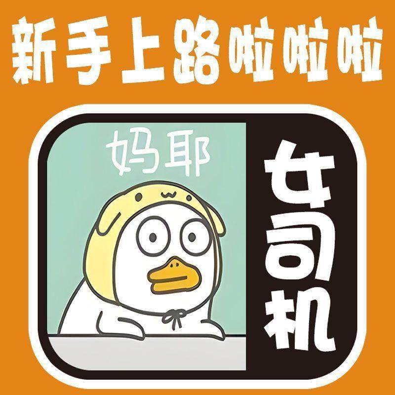 新手女司机实习贴纸小刘鸭反光贴汽车磁吸磁性贴个性网红表情阿呆,汽车用品/电子/清洗/改装,汽车装饰贴/反光贴,淘宝优惠券,粉丝福利购,淘宝优惠卷