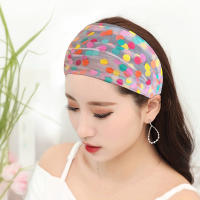 Summer thin wide-brimmed hair bands to cover white hair when going out, headbands for women to wash their faces and press their hair, sports headwear, and headscarves thumbnail 4