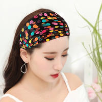 Summer thin wide-brimmed hair bands to cover white hair when going out, headbands for women to wash their faces and press their hair, sports headwear, and headscarves thumbnail 3