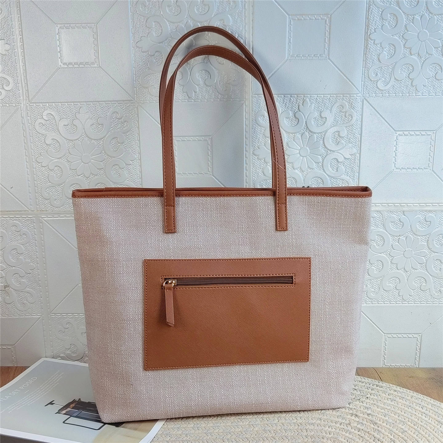 休闲大容量帆布托特包包女