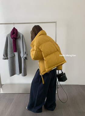 藕粉色长款新国标90白鸭绒羽绒服女新款韩系时尚显瘦保暖正品宽松