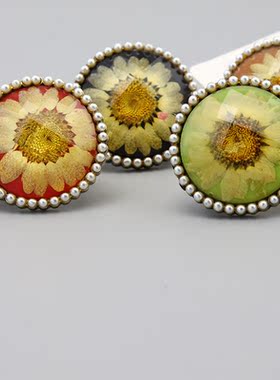 AQ复古vintage花朵孤独中古戒指指环孤品