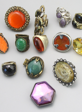 复古vintage古董夸张戒指孤品