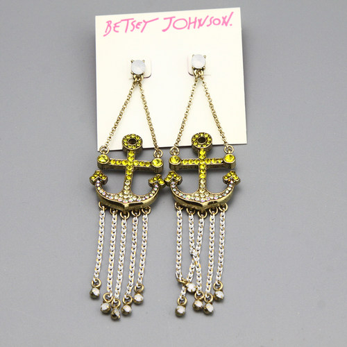 W复古vintage中古betsey johnson流苏夸张朋克耳环耳饰孤品