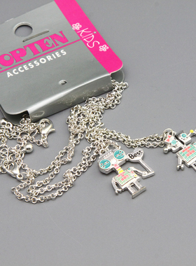 K友谊项链best friend趣味机器人项链套装孤品