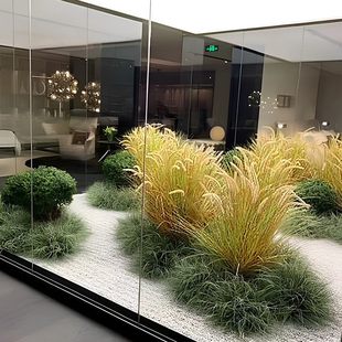 仿真草垛假草绿植摆件造景装饰景观制作绿草植物草丛团草软装道具