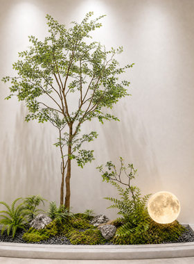 仿真海岛春花树大型植物假树摆件