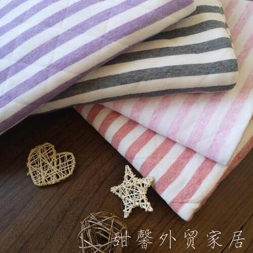 订单剩余春夏休闲毯纯棉条纹款毯