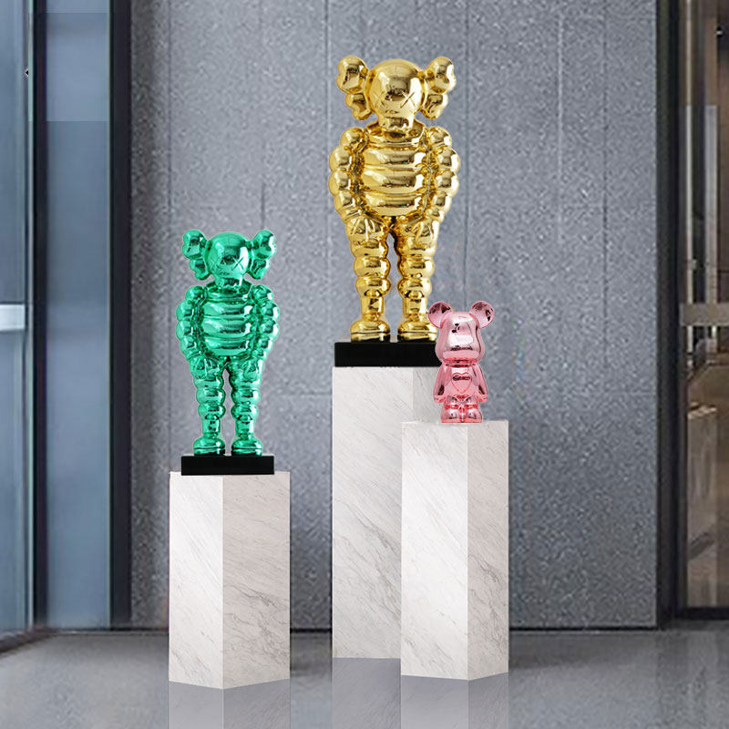 kaws商城客厅玄关卡通风大摆件