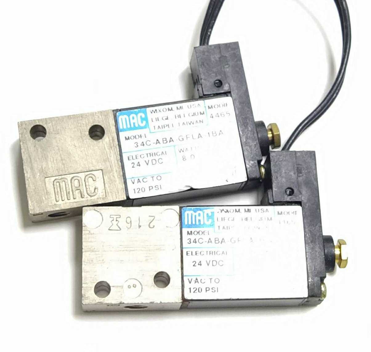 MAC拆机电磁阀34B-34C-AAB-AAA-ABA-GDNB-GDCA-GFLA-GDFA-1KVTBAE