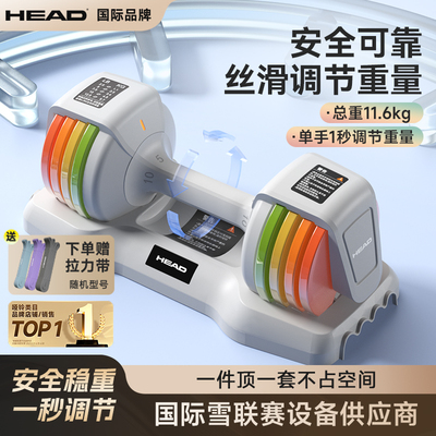 海德哑铃HEAD可调节果力彩虹