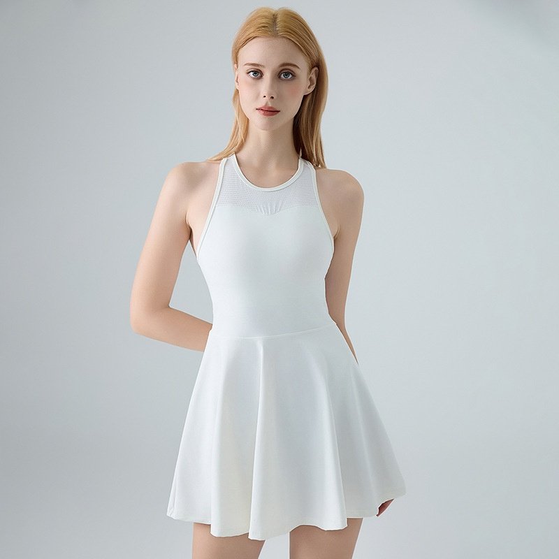 LULU夏季连体网球裙裸感透气瑜伽连体长裙带胸垫健身运动连体服女,运动/瑜伽/健身/球迷用品,瑜伽连体衣,淘宝优惠券,粉丝福利购,淘宝优惠卷