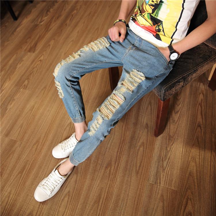 Jeans pour adolescent pieds Slim pour Quatre saisons - Ref 1465224 Image 1