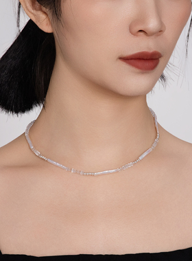 SHURUI 2026春夏新款天然淡水巴洛克珍珠项链锁骨链