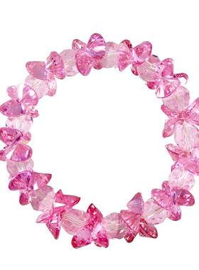 专柜品质粉色水晶手链女款时尚饰品情新年情人节礼物晚会时尚配饰