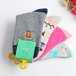 男女宝宝童袜7 中筒棉袜秋冬款 8岁 鹿人童袜